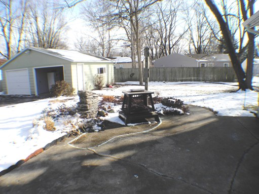 Large landscaped yard